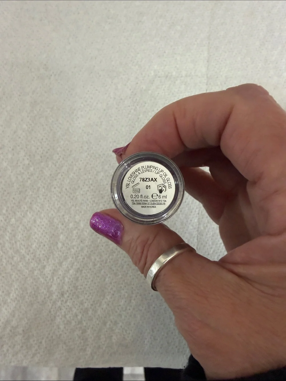 Yves Saint Laurent Dual Lip Colors — Violet Purple & Soft Pink